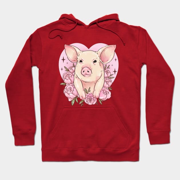 Piggy Love Hoodie by chiaraLBart